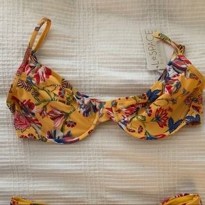 Yellow l*space bikini top size large